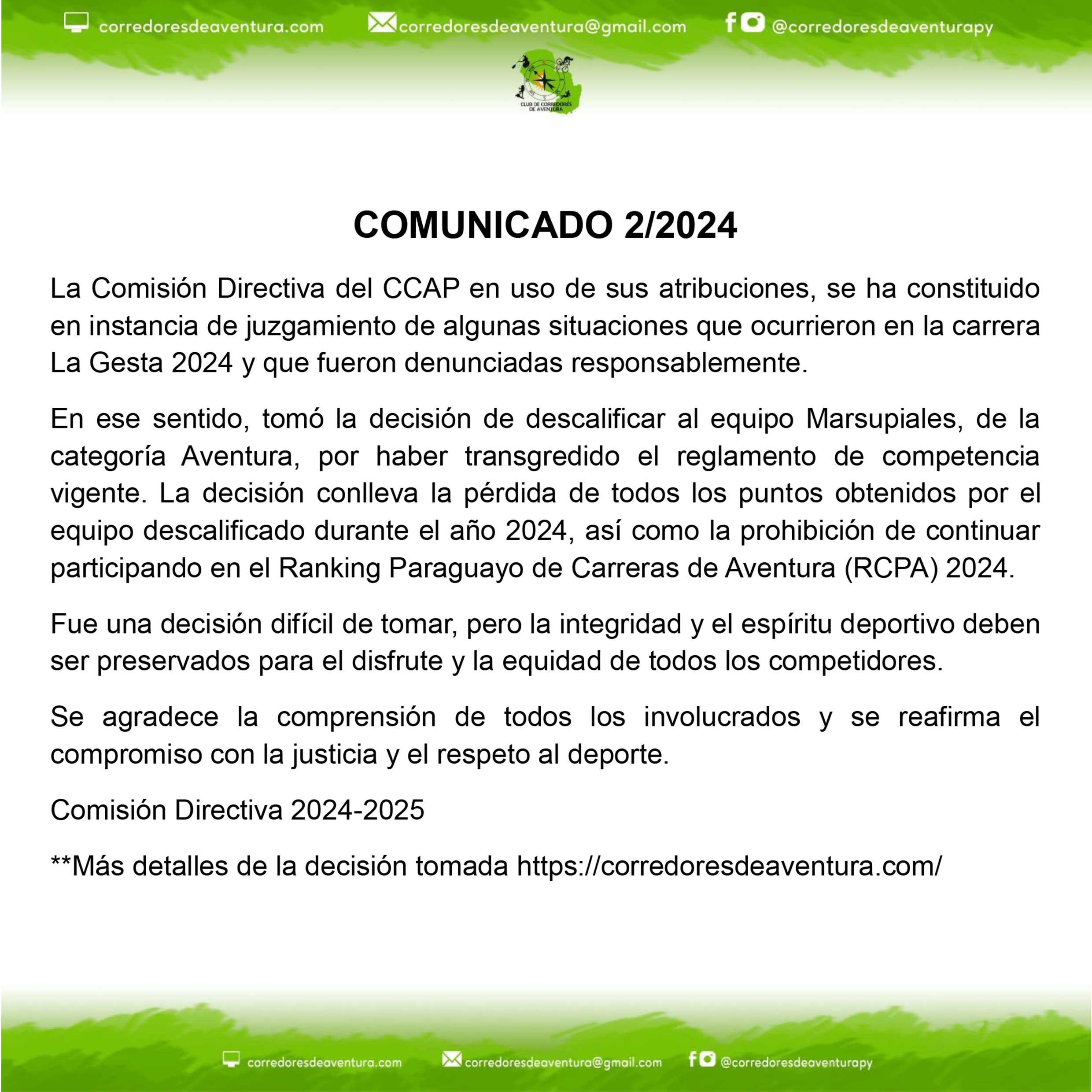 Comunicado 2-2024